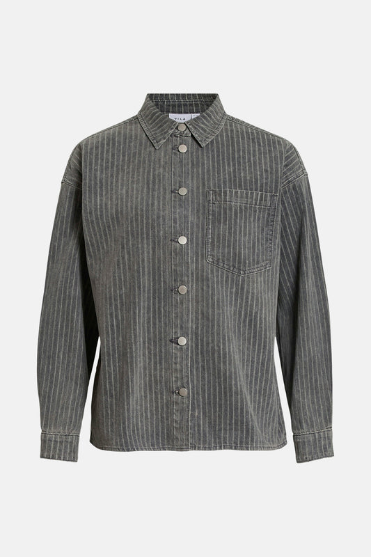 Jeanshemd - donkergrijze denim