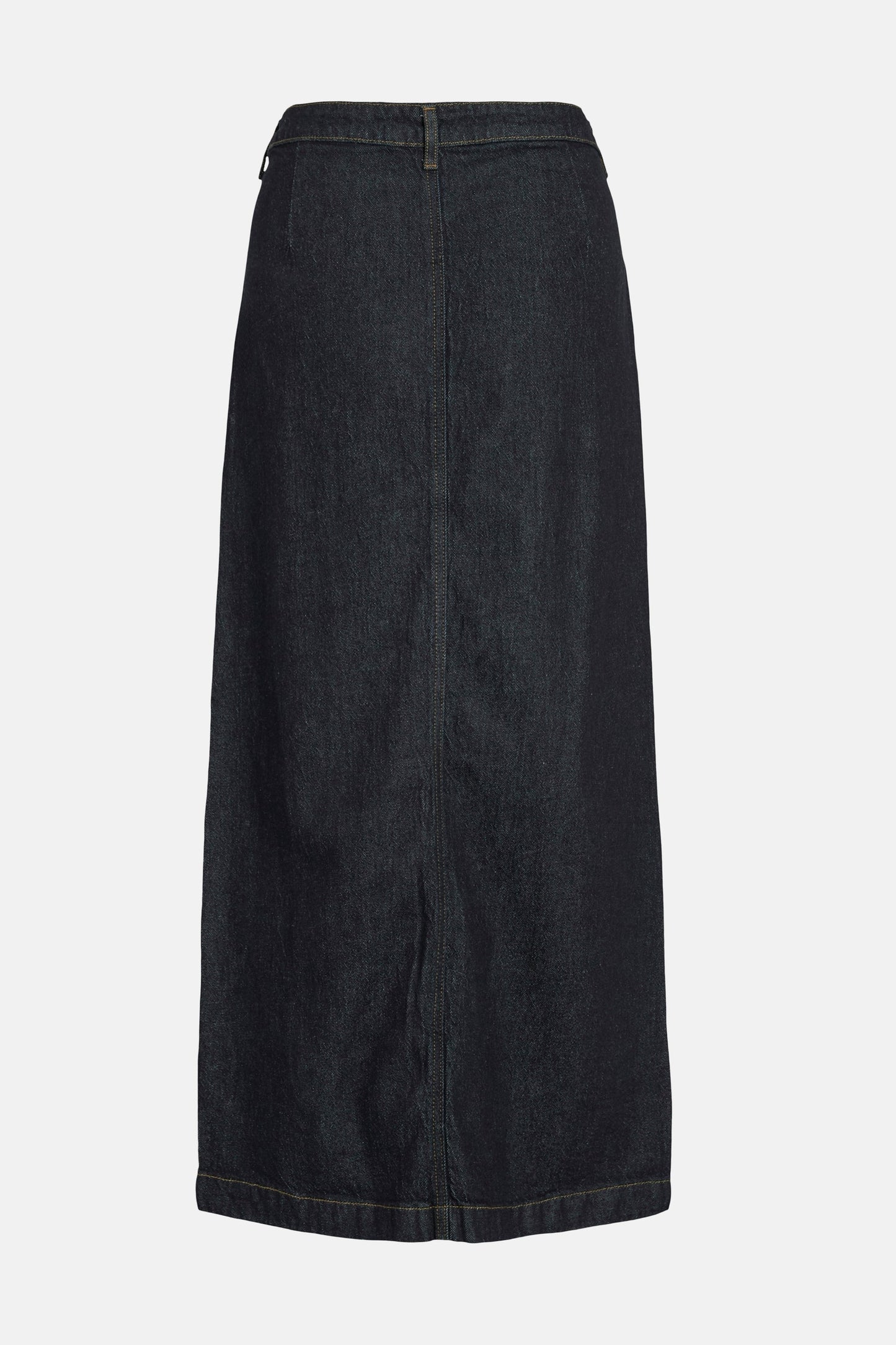 Donkerblauwe denim lange rok