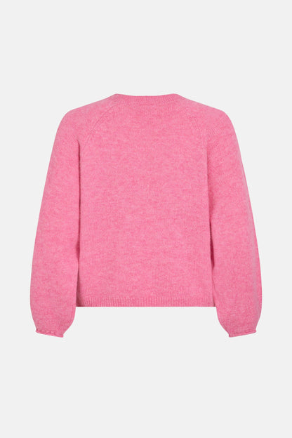 Pull met ronde hals - roze