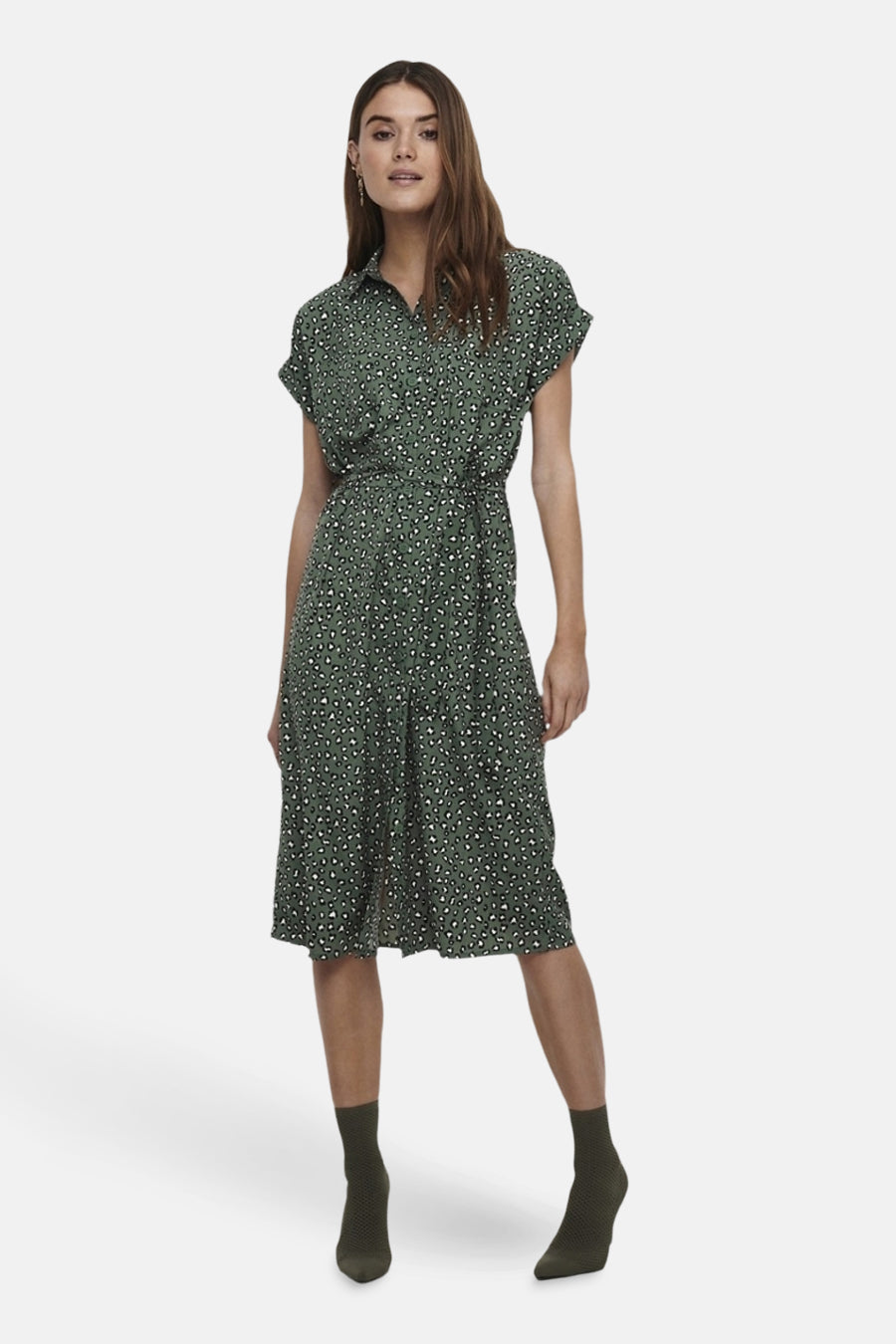Groene Korte Mouwen Jurk - ONLY®