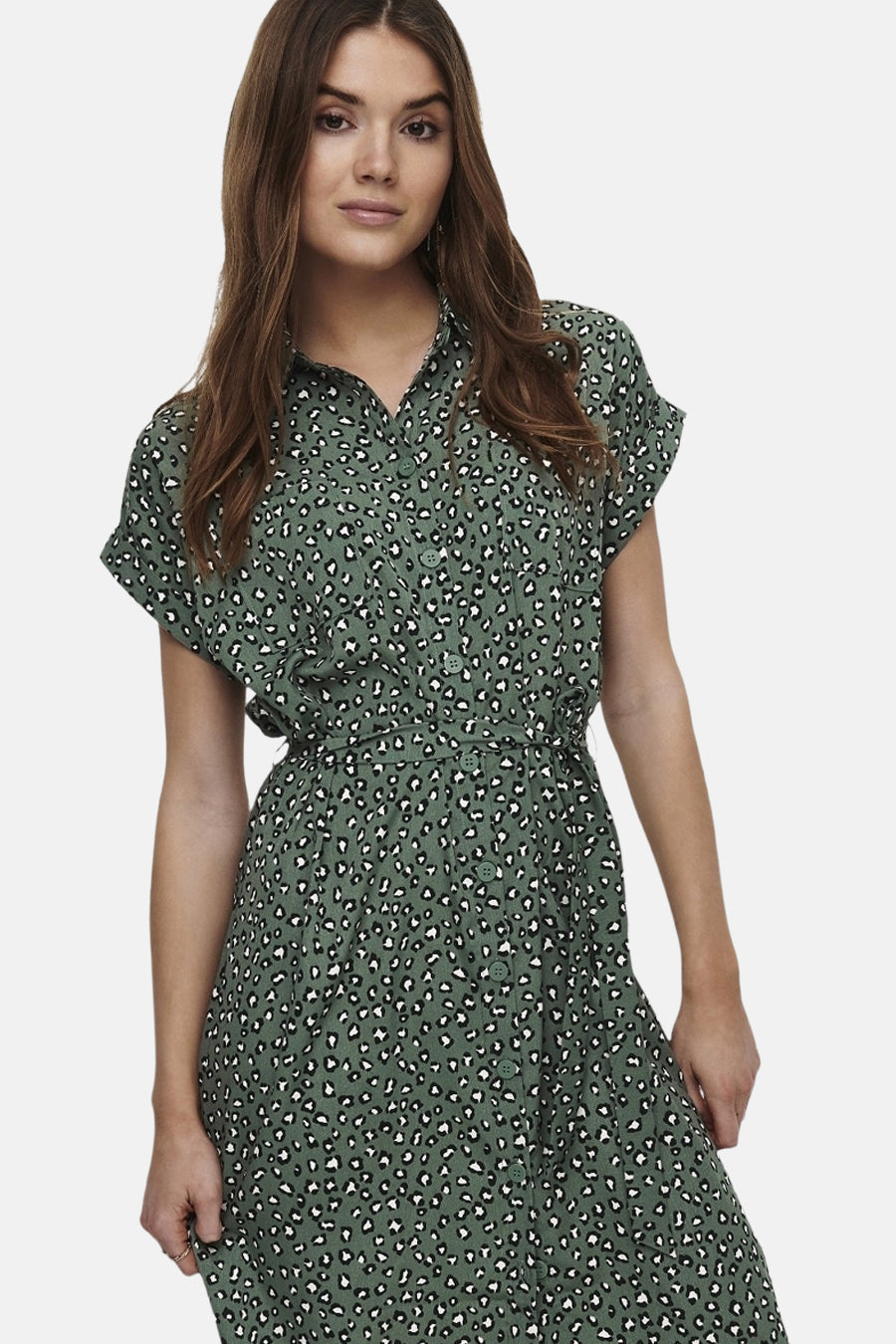 Groene Korte Mouwen Jurk - ONLY®