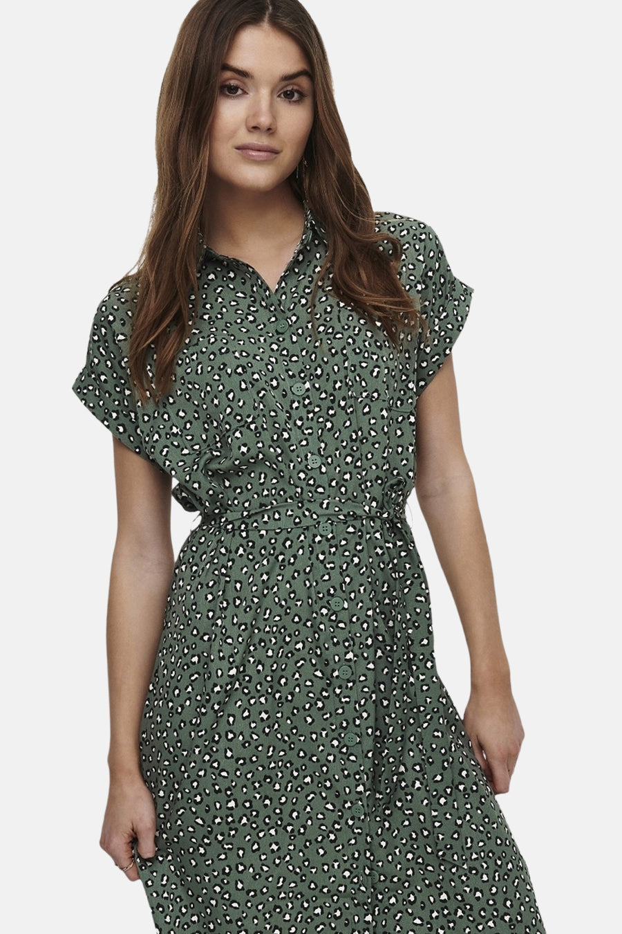 Groene Korte Mouwen Jurk - ONLY®