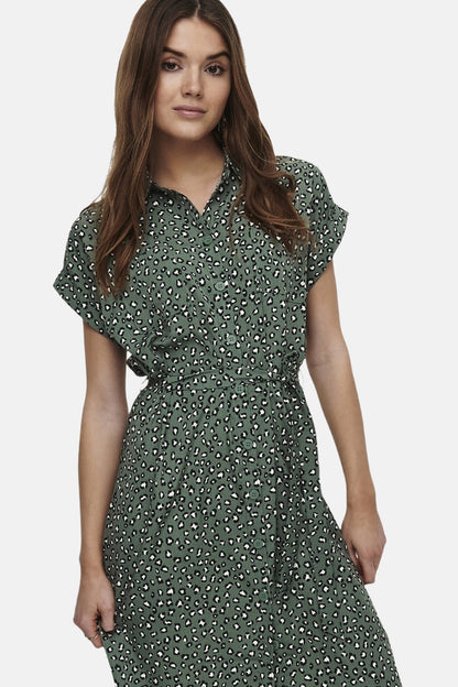 Groene Korte Mouwen Jurk - ONLY®