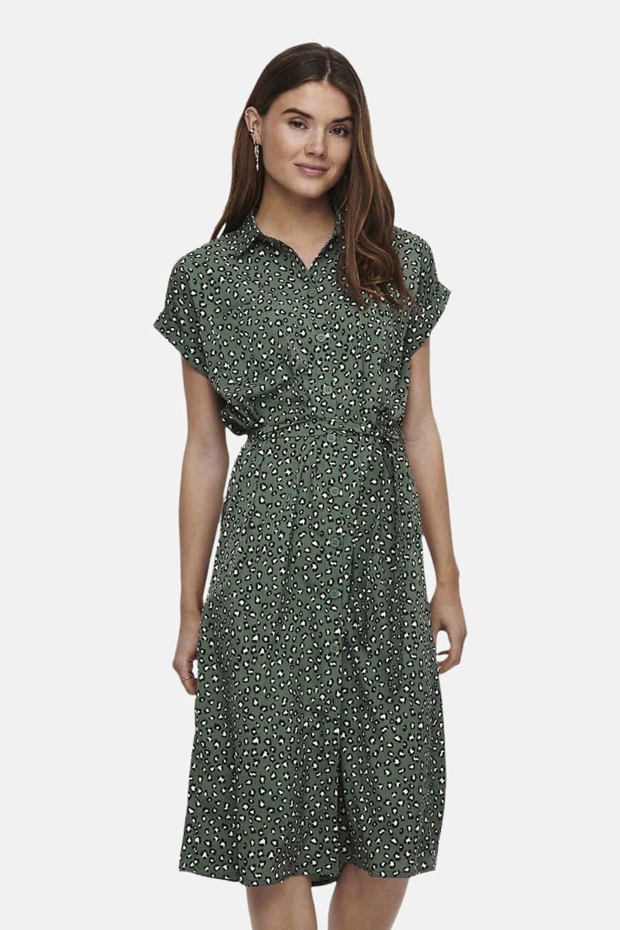 Groene Korte Mouwen Jurk - ONLY®