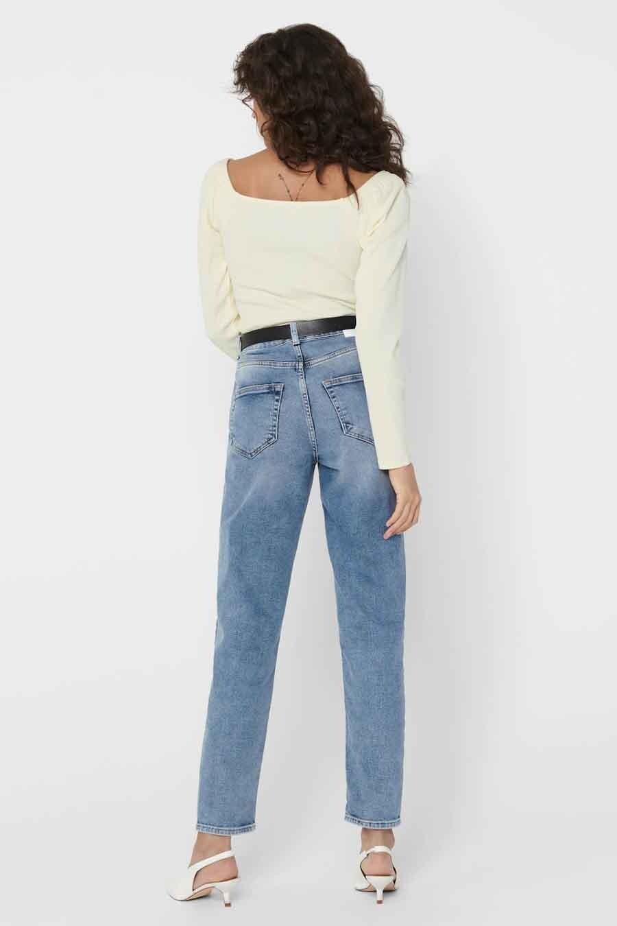 Blauwe Mom Jeans