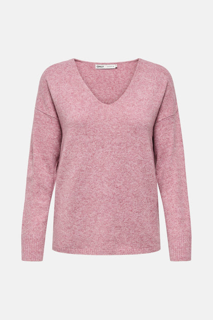 Roze V-hals Trui