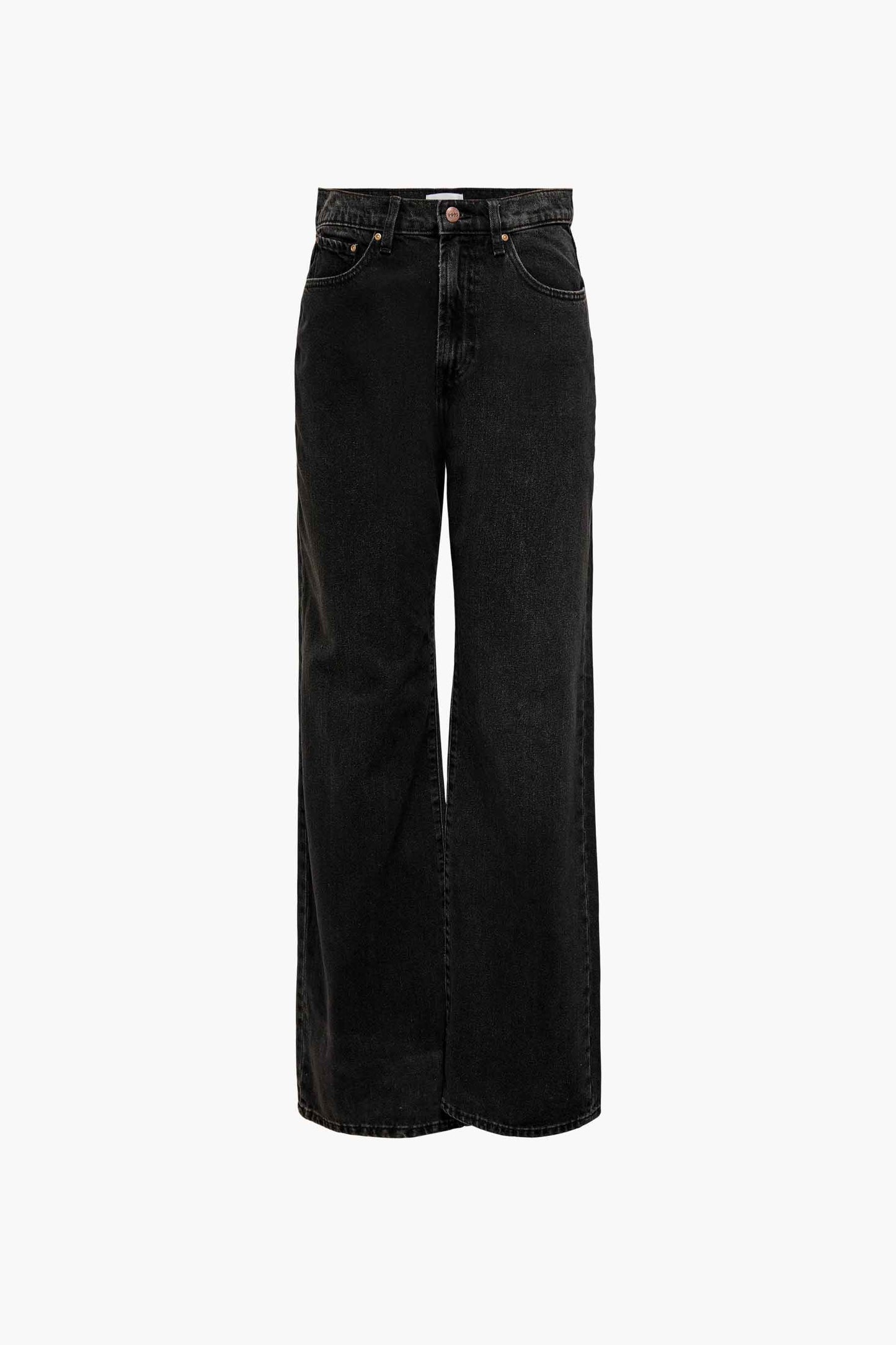 Donkergrijze Wijd Jeans van Denim