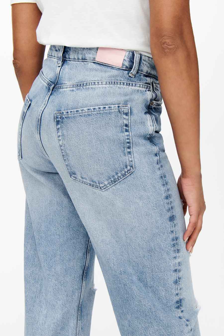 Light Blue Denim Boyfriend Jeans