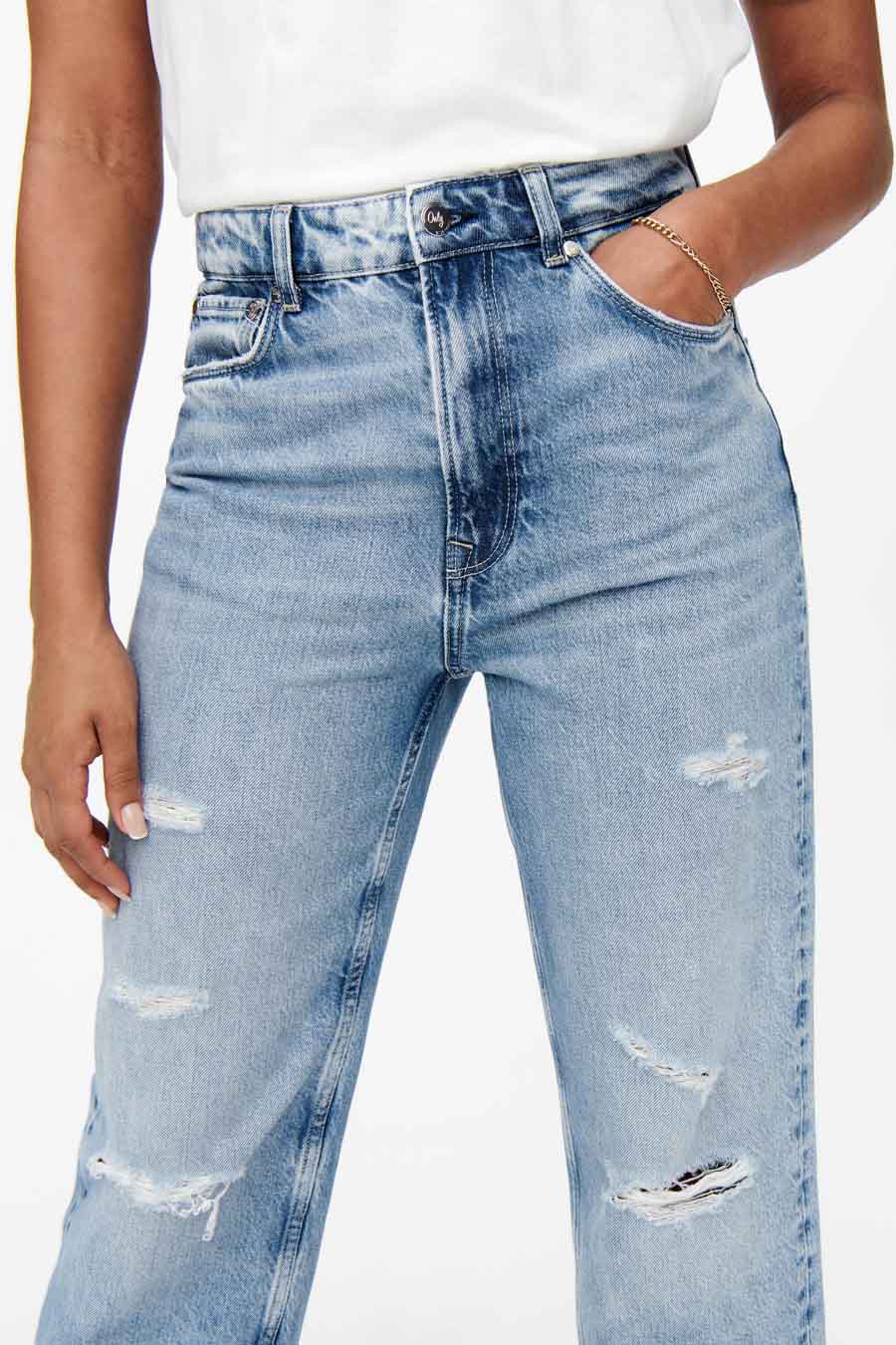 Light Blue Denim Boyfriend Jeans