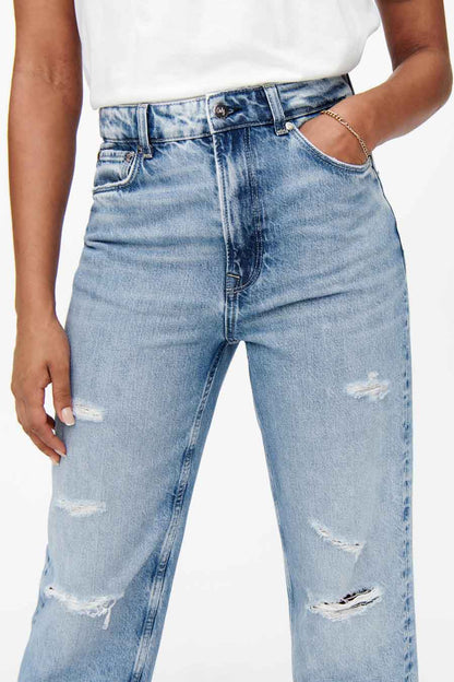 Light Blue Denim Boyfriend Jeans