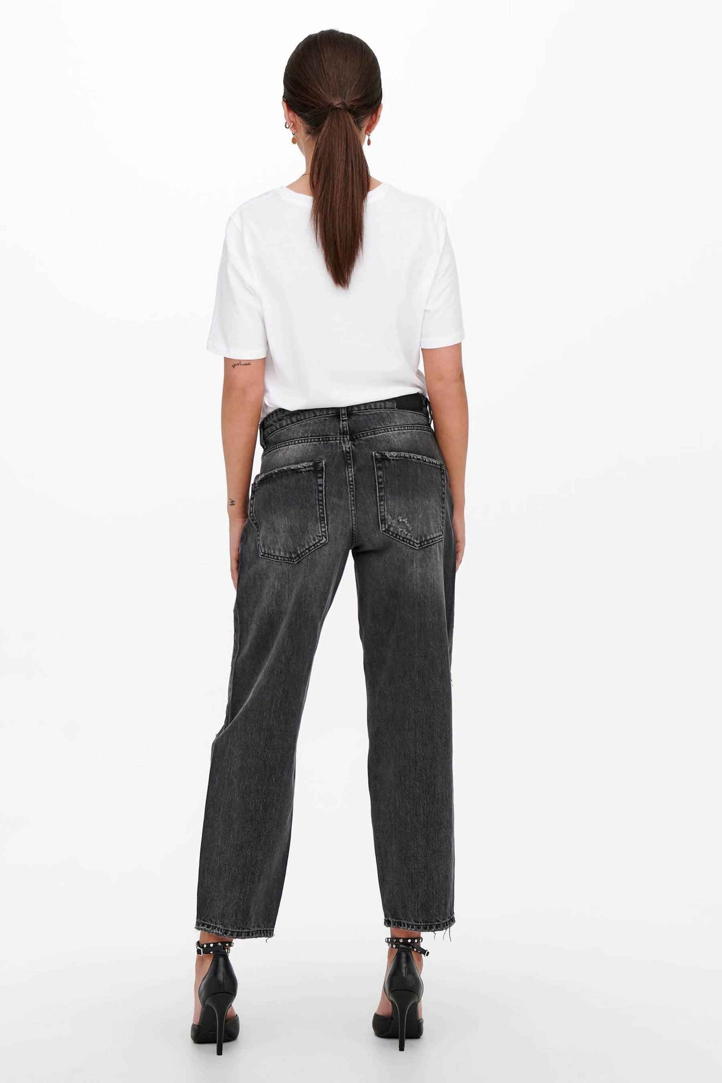 Zwarte Boyfriend Jeans