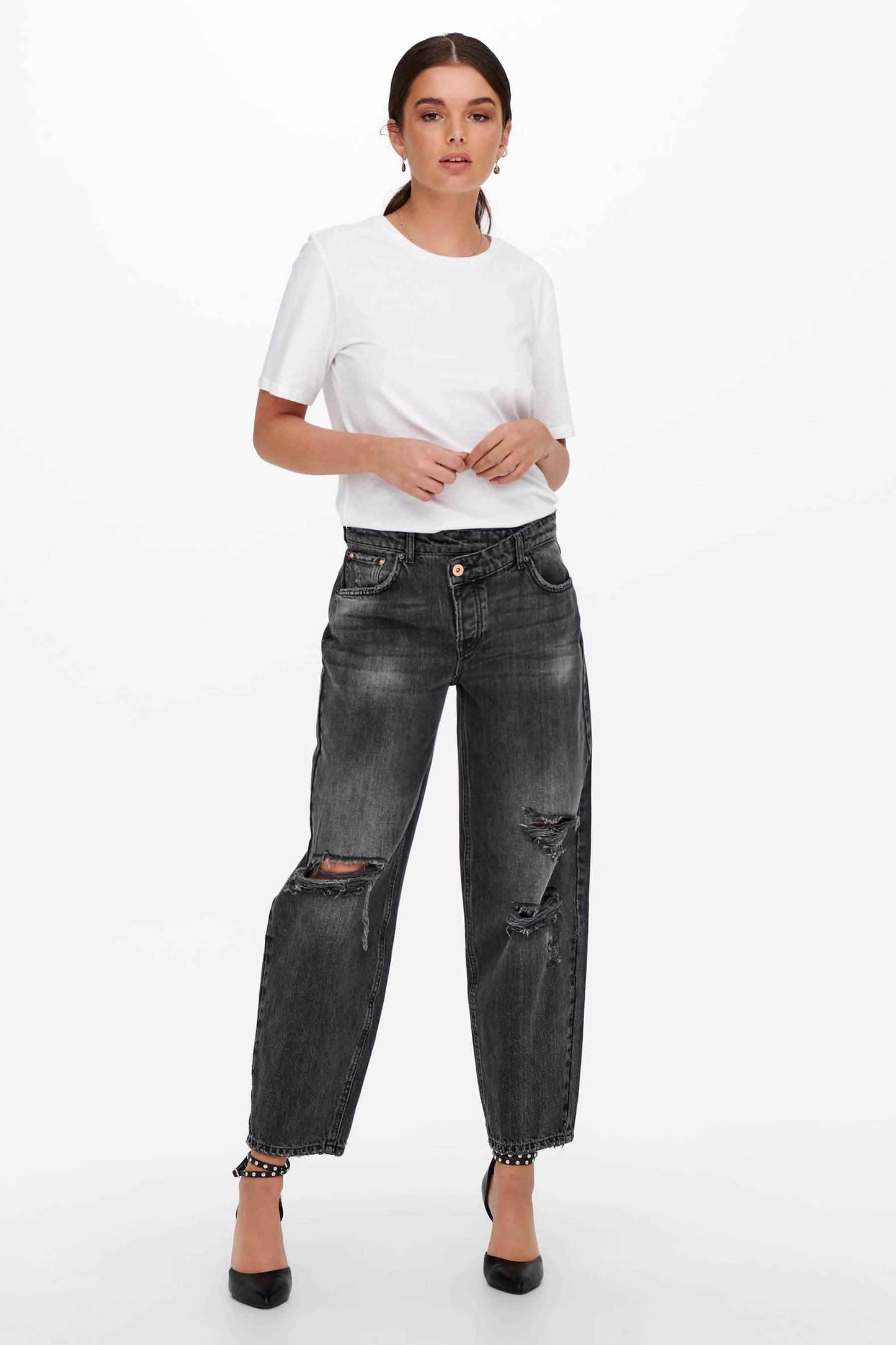 Zwarte Boyfriend Jeans