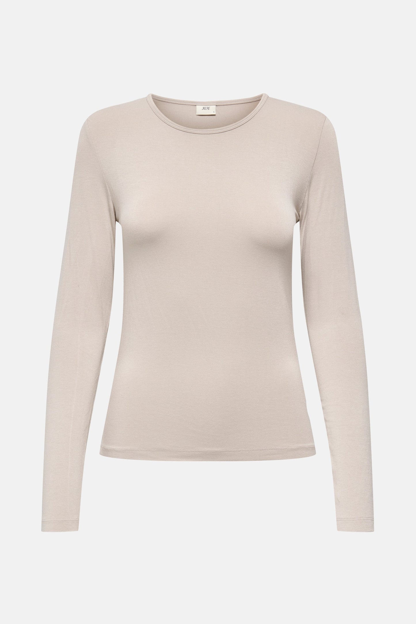 Beige Lange Mouwen T-shirt