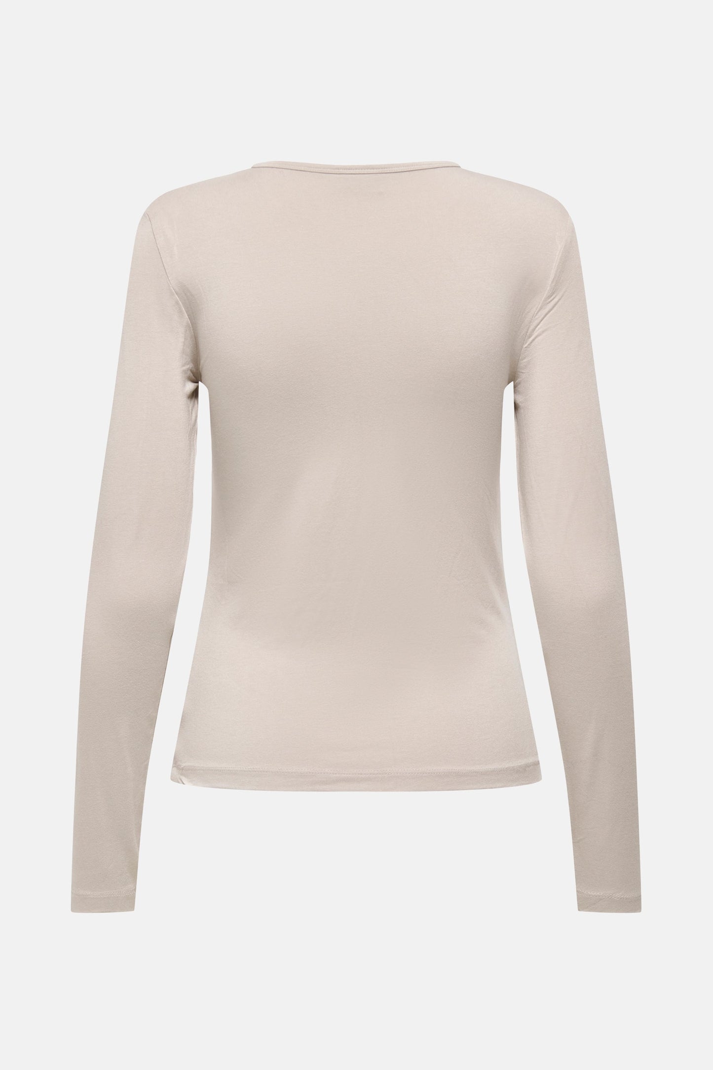 Beige Lange Mouwen T-shirt