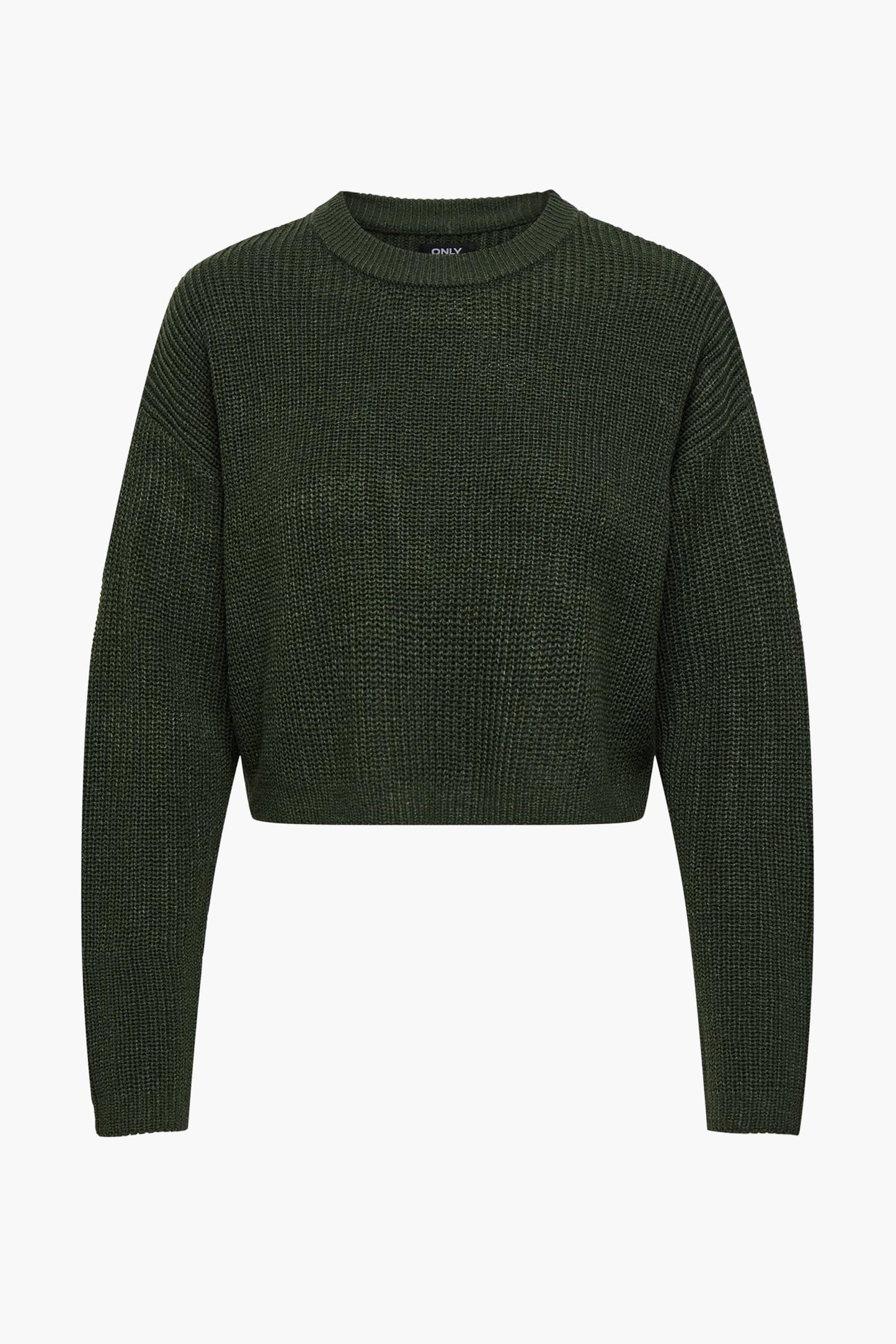 Groene ronde hals trui