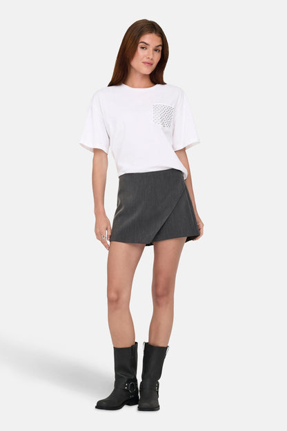 Gray Skort