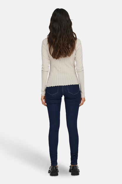 Lange Mouwen T-shirt - Ecru