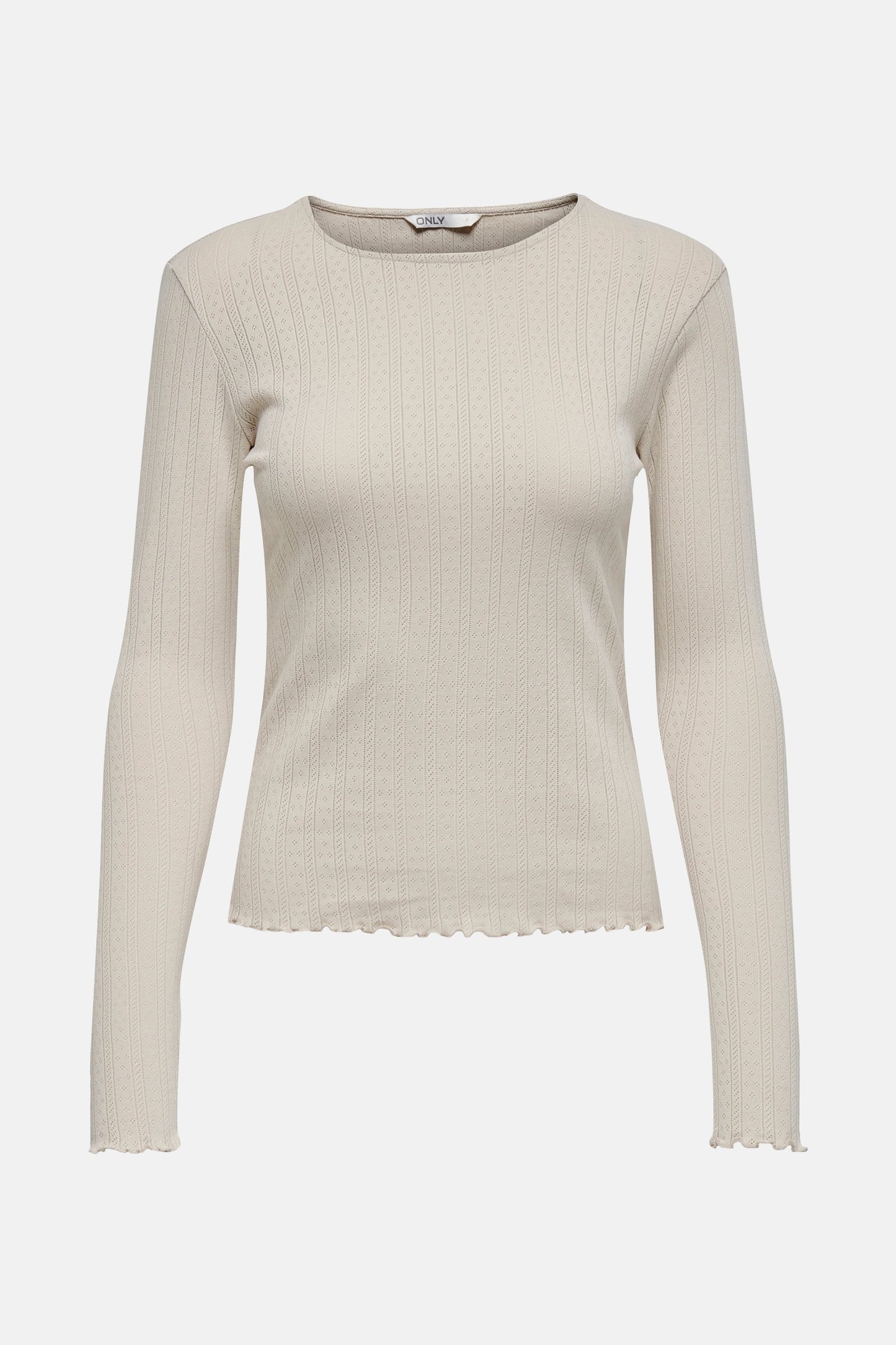 Lange Mouwen T-shirt - Ecru
