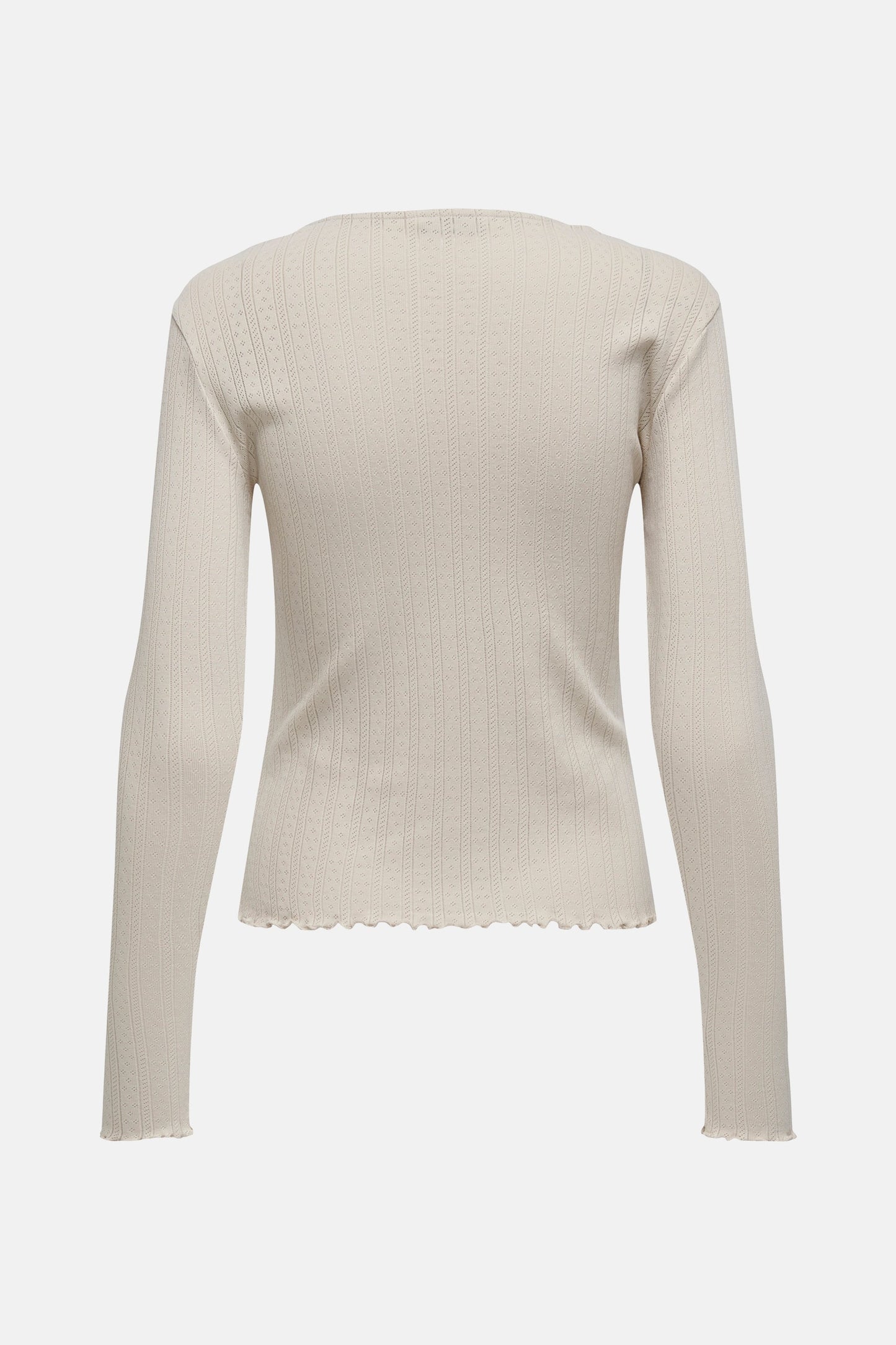 Lange Mouwen T-shirt - Ecru