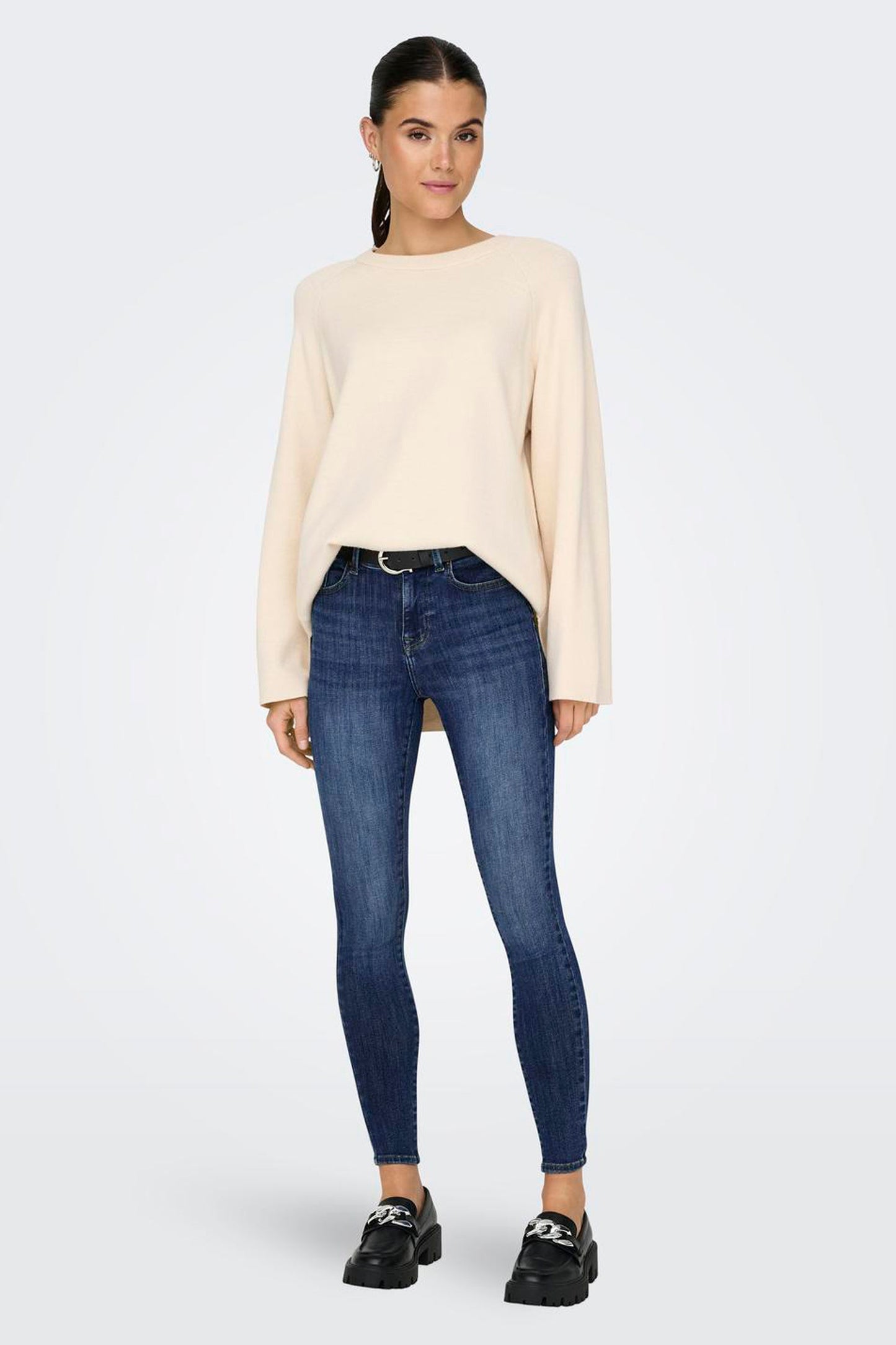 POWER - Donkerblauwe Denim