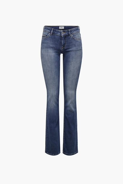 BLUSH FLARE - mid blauwe denim