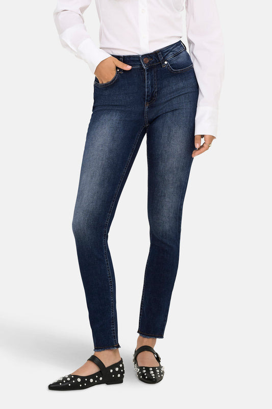 ONLY® Donkerblauwe Skinny Jeans van Denim