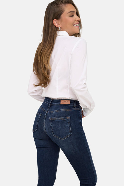 ONLY® Donkerblauwe Skinny Jeans van Denim
