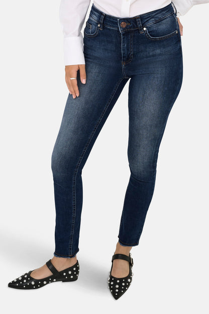 ONLY® Donkerblauwe Skinny Jeans van Denim