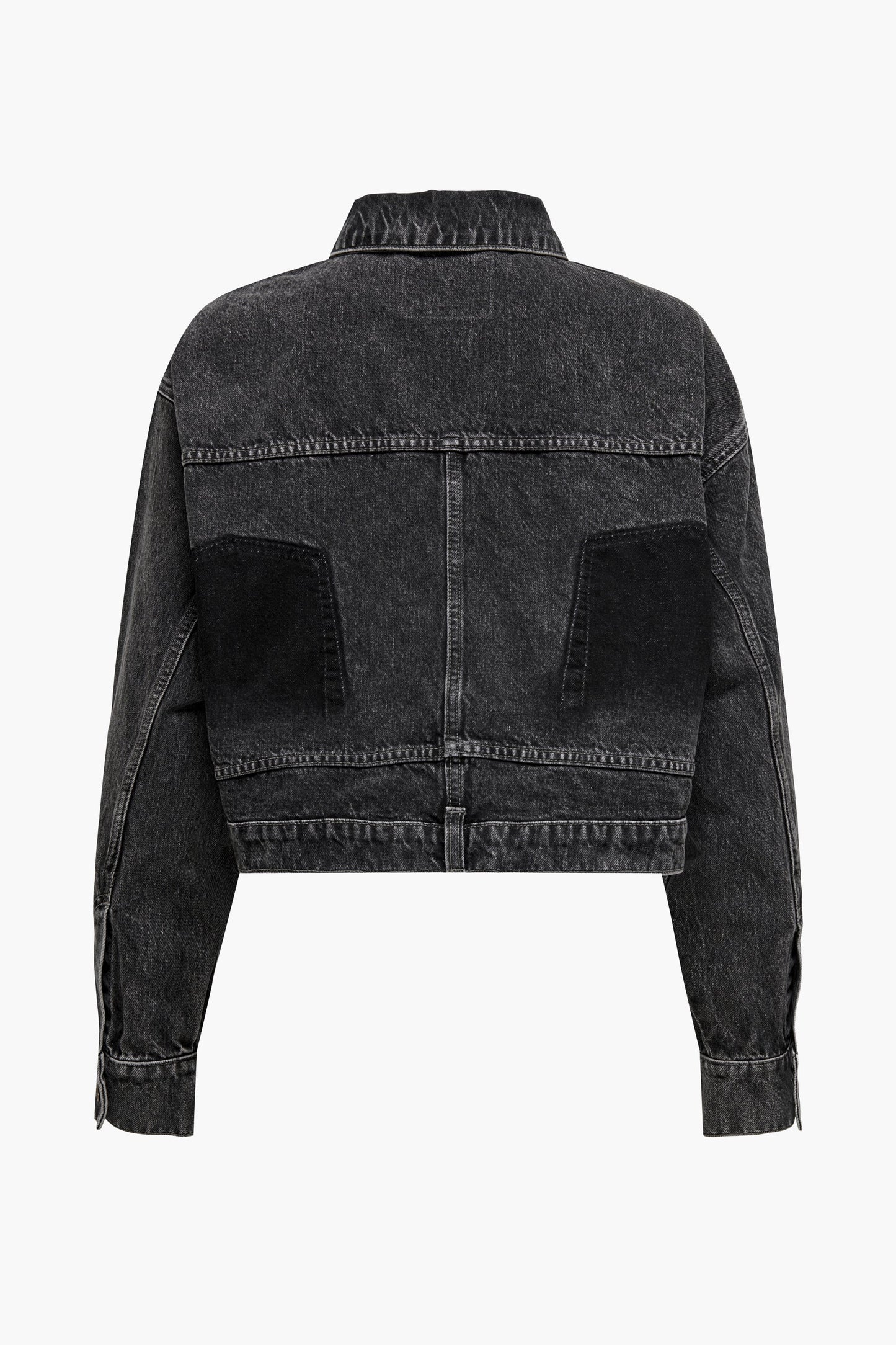 Donkergrijze Denim Spijkerjack