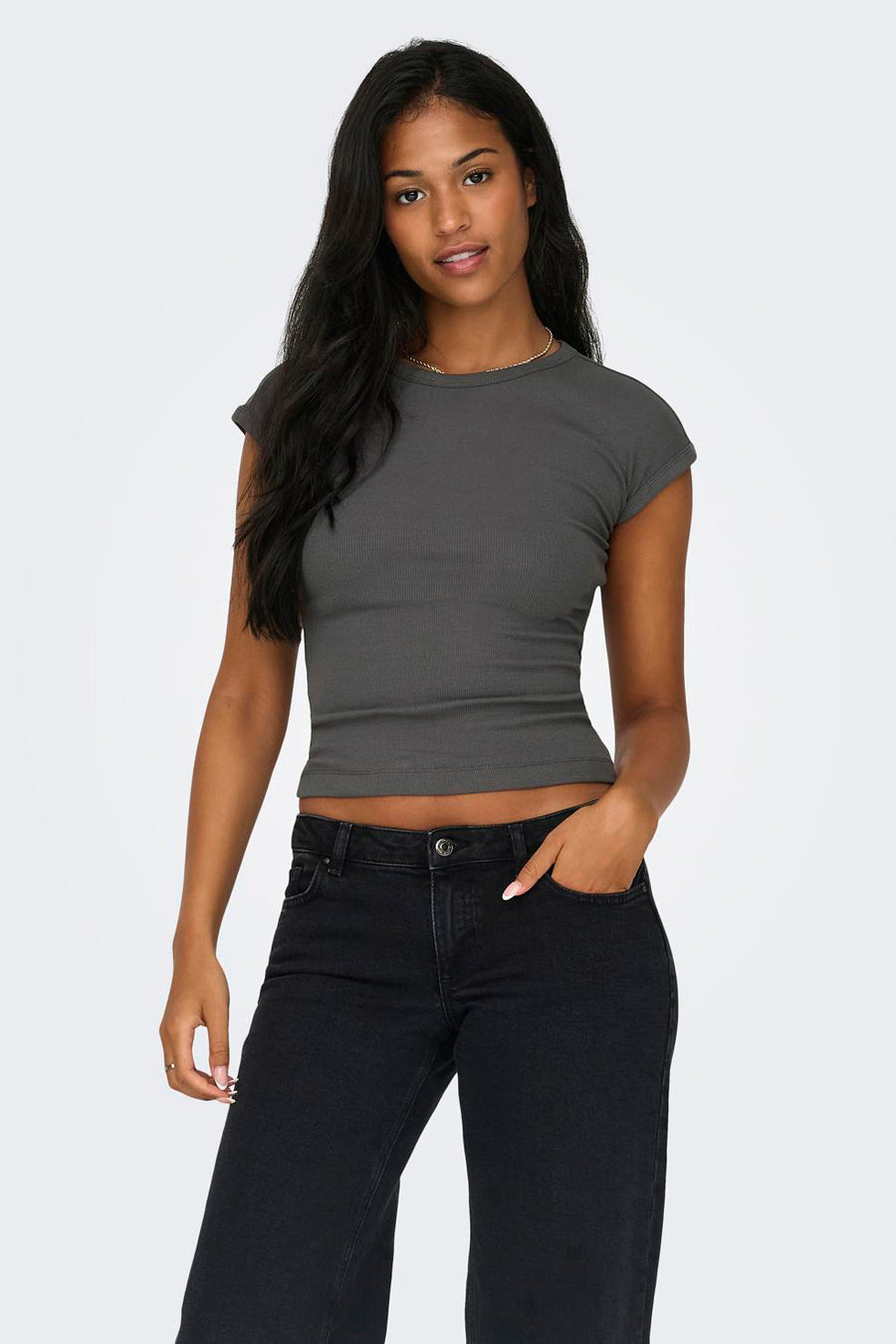 T-shirt met korte mouwen - grijs