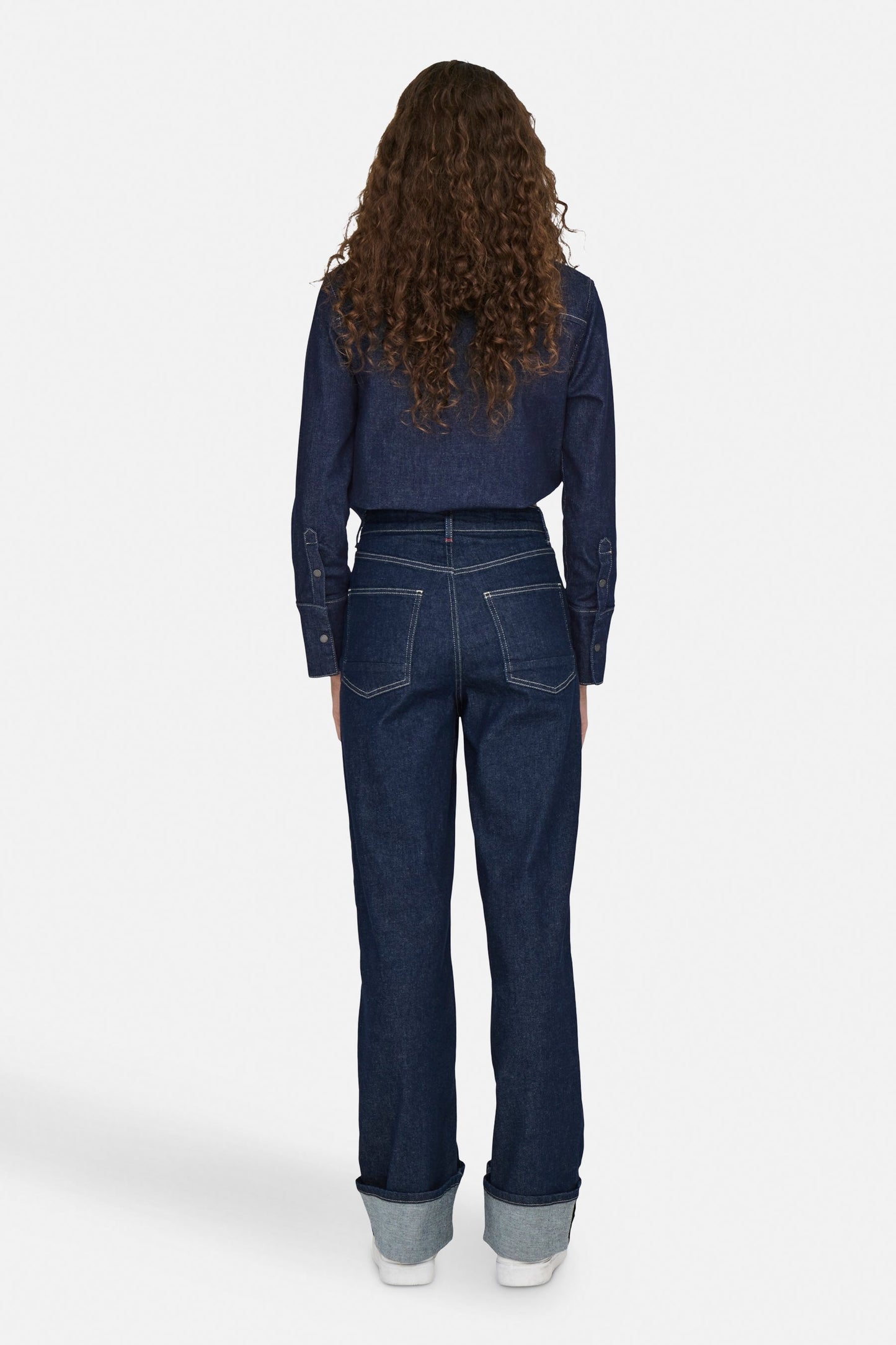 MERCER - Donkerblauwe Denim Jeans