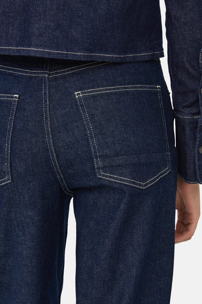 MERCER - Donkerblauwe Denim Jeans