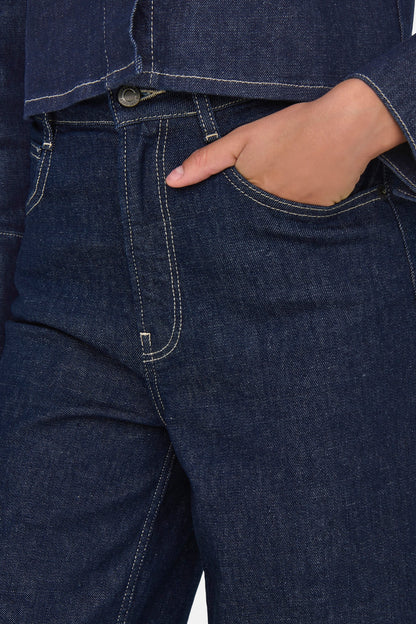 MERCER - Donkerblauwe Denim Jeans