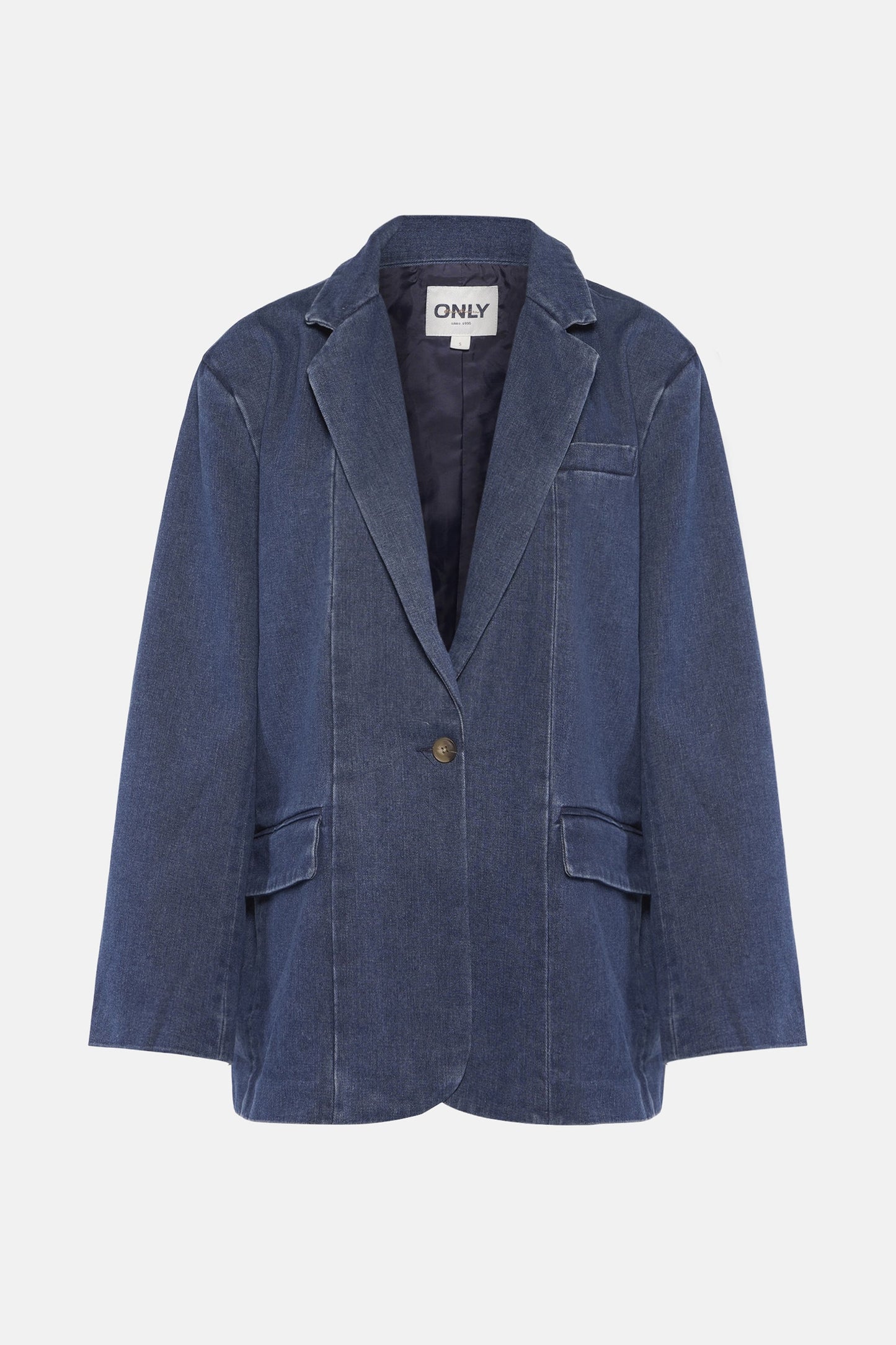 Mid Blue Denim Blazer