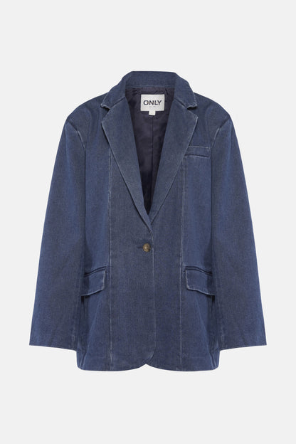 Mid Blue Denim Blazer