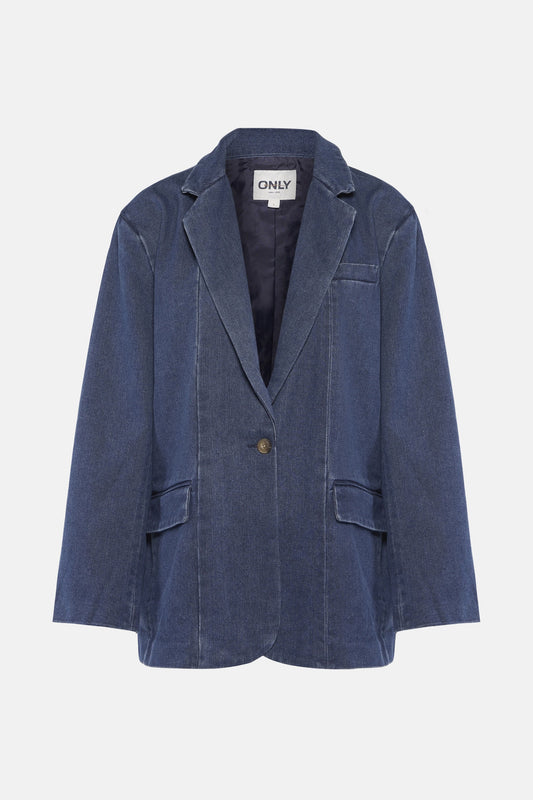 Mid Blue Denim Blazer