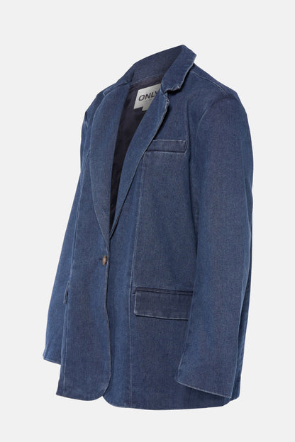 Mid Blue Denim Blazer