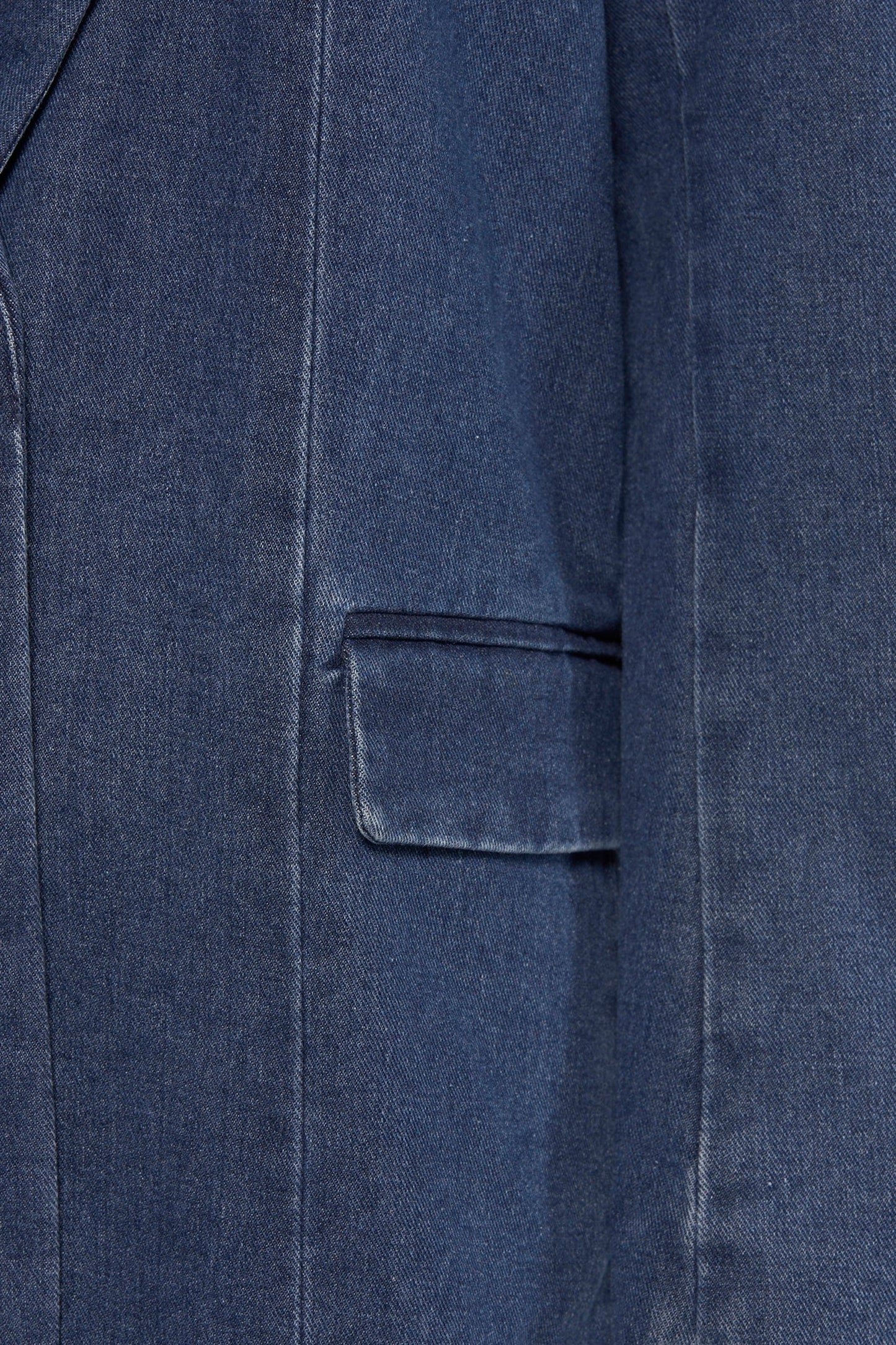 Mid Blue Denim Blazer