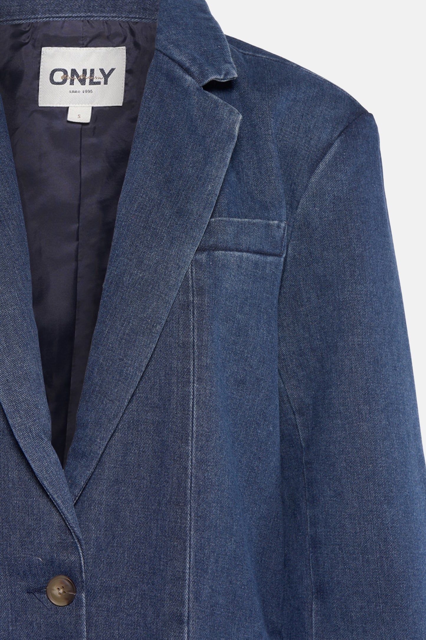 Mid Blue Denim Blazer