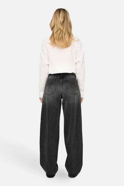GIANNA - Donkergrijze Jeans