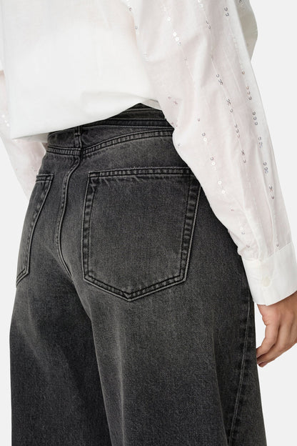 GIANNA - Donkergrijze Jeans