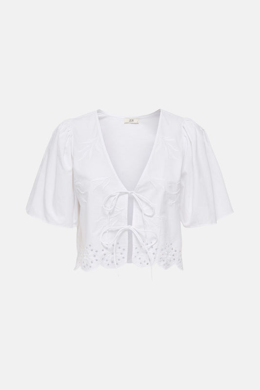 Korte Mouwen Blouse - Wit