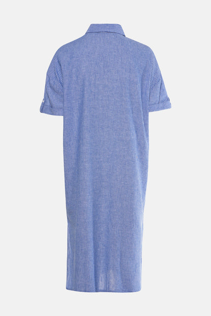 Korte Mouwen Blauw Jurkje