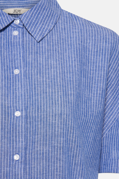 Korte Mouwen Blauw Jurkje