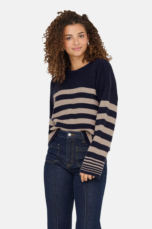 Trui met ronde hals blauw - ONLY®