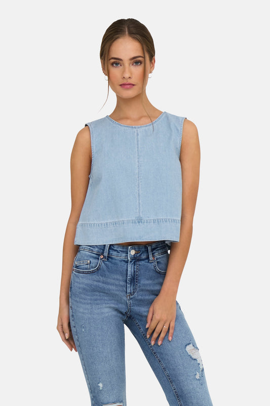 Light Blue Denim Blouse