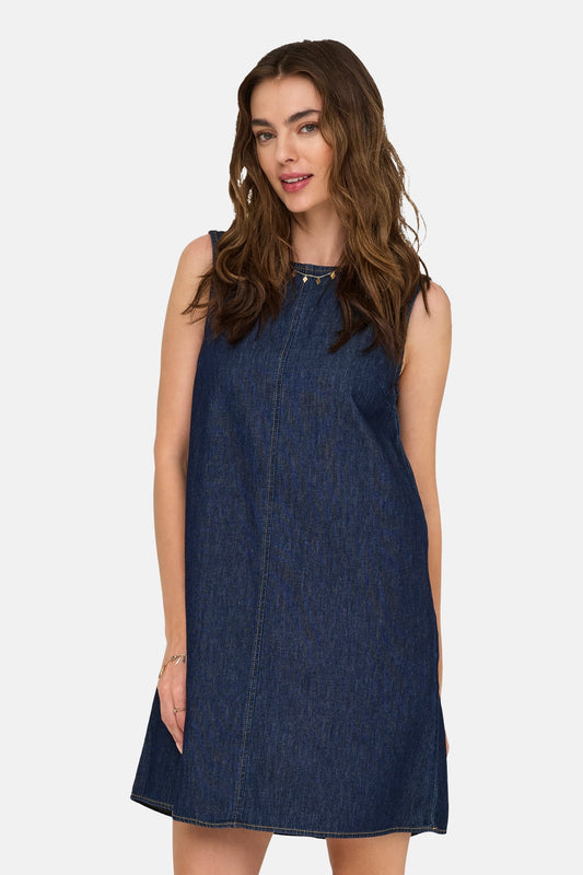 Donkerblauw Denim Jurkje