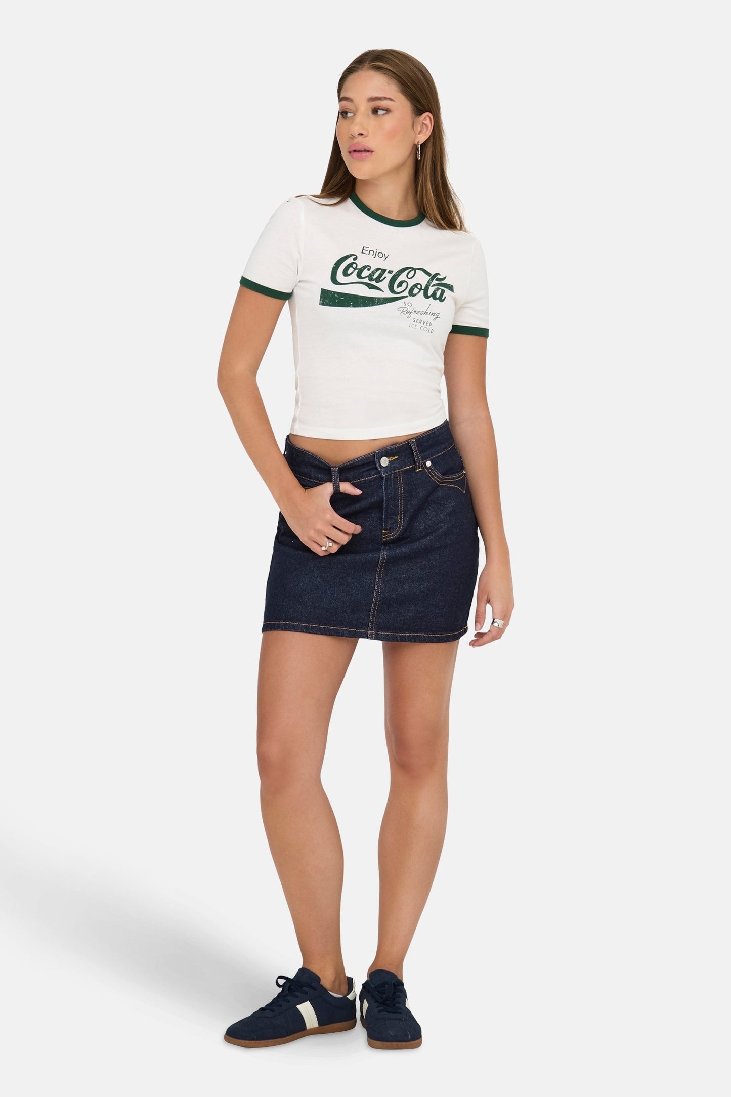 Donkerblauwe Denim Minirok