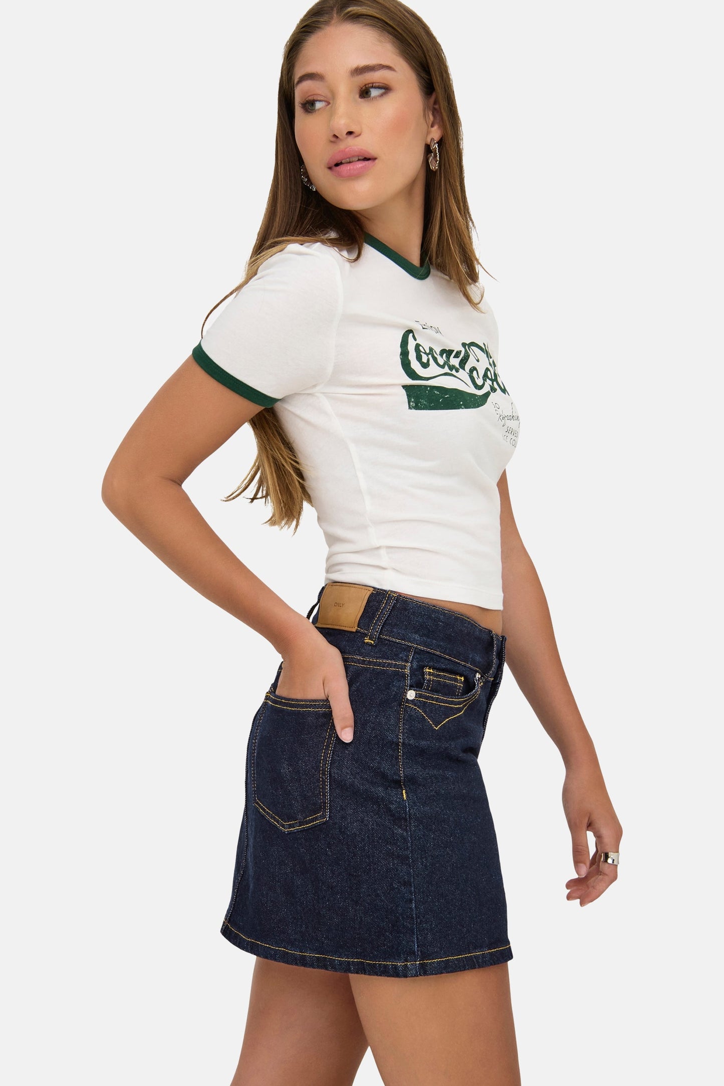 Donkerblauwe Denim Minirok