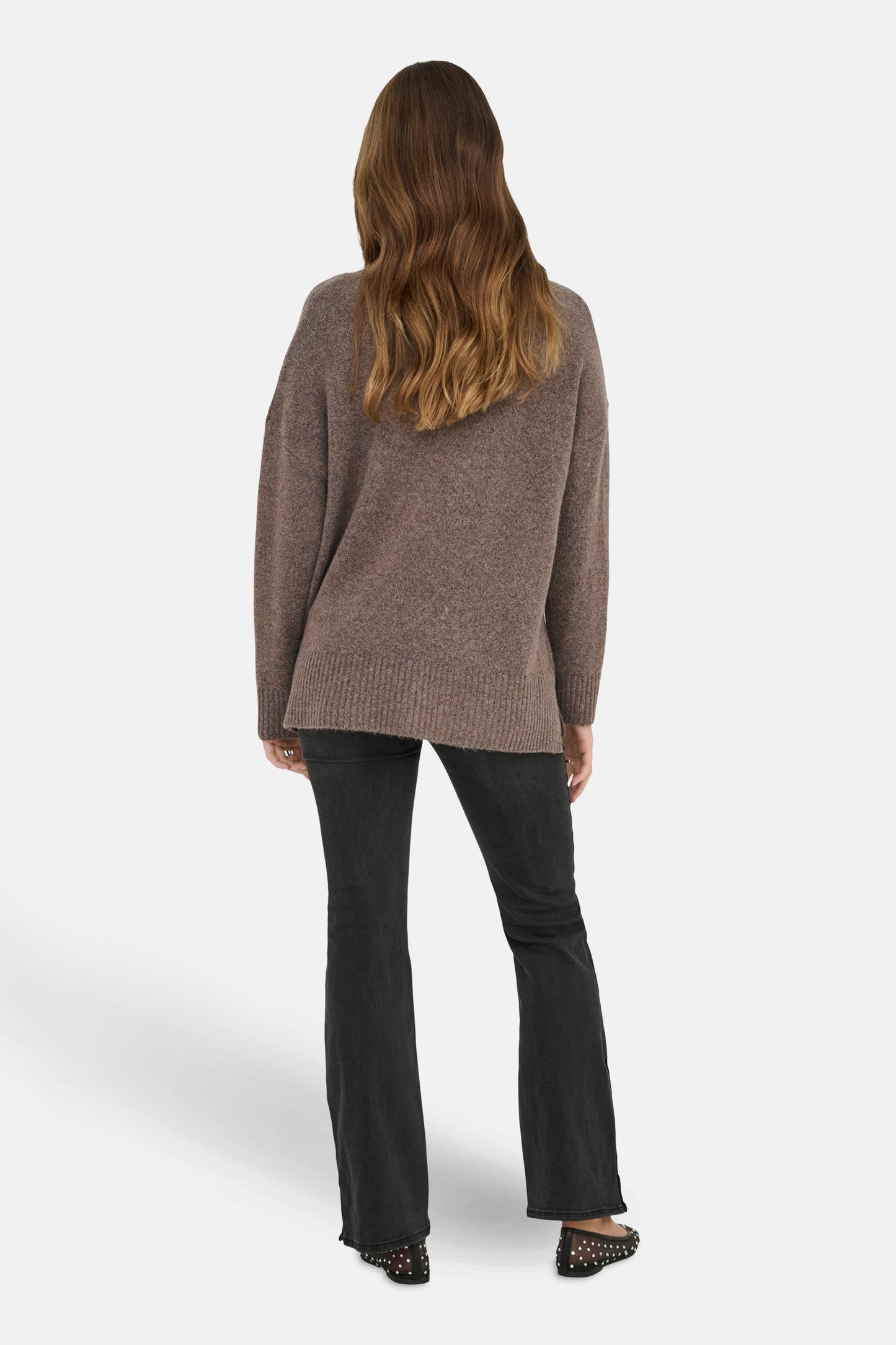 Trui met ronde hals bruin - ONLY®
